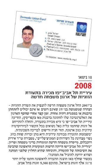 תעודת הזוגיות אירוע היסטורי